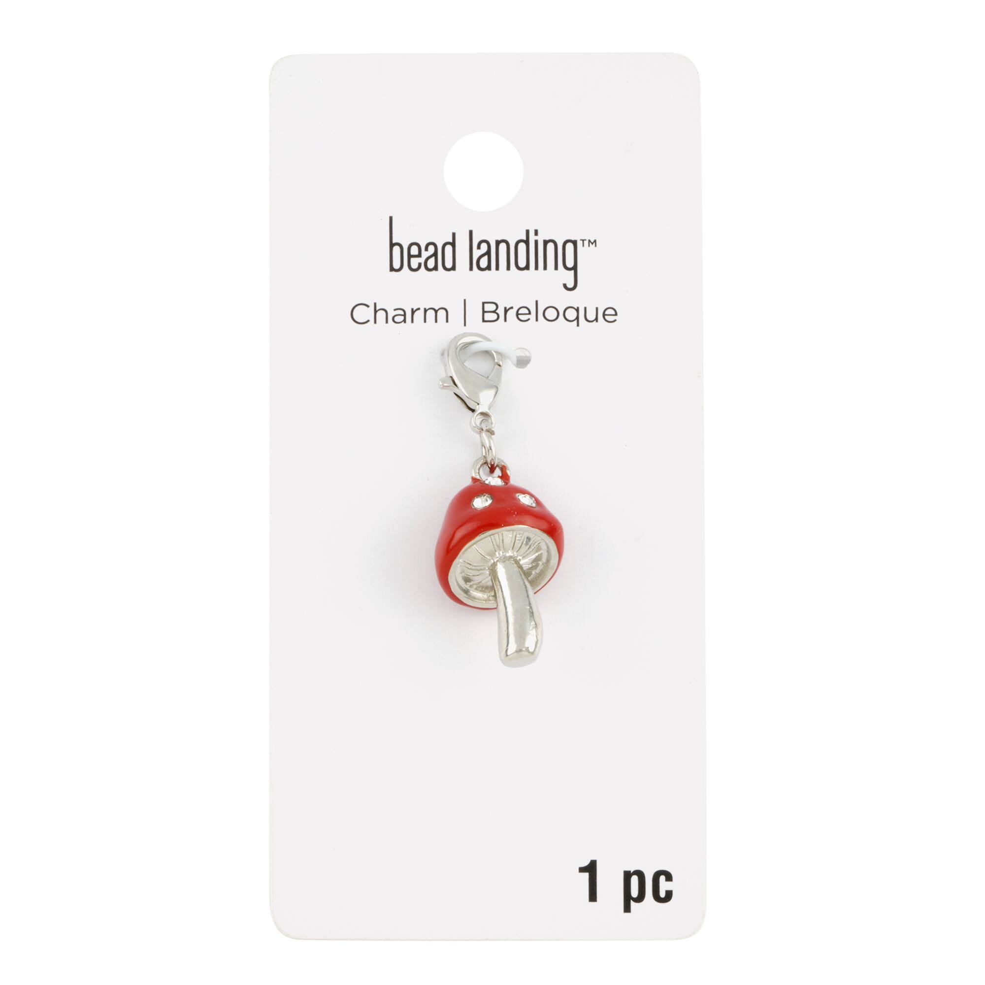 12 Pack: Red-Capped Mushroom Charm by Bead Landing™